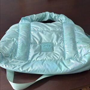 Jessica Simpson Shimmering Aqua Baby Bag